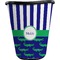 Alligators & Stripes Waste Basket - Double Sided (Black) (Personalized)