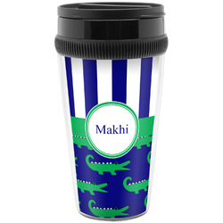 Alligators & Stripes Acrylic Travel Mug without Handle (Personalized)