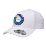 Alligators & Stripes Trucker Hat - White (Personalized)