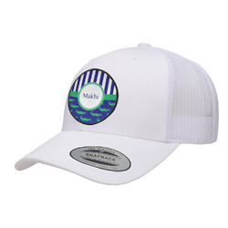 Alligators & Stripes Trucker Hat - White (Personalized)