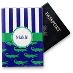 Alligators & Stripes Vinyl Passport Holder (Personalized)