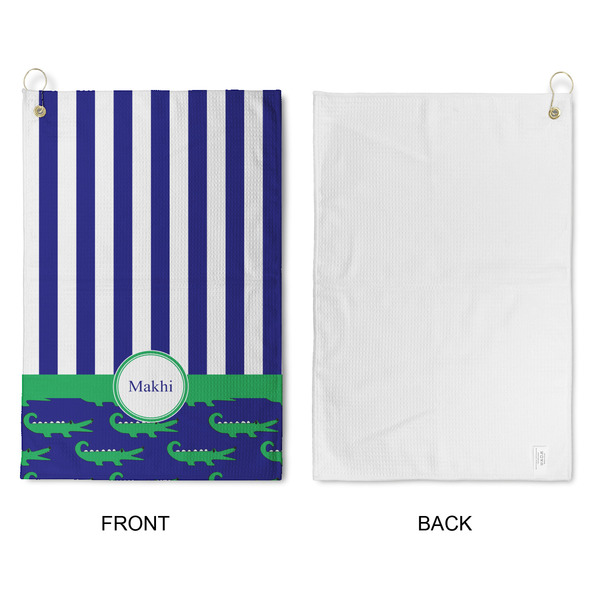Alligators & Stripes Waffle Weave Golf Towel - Approval