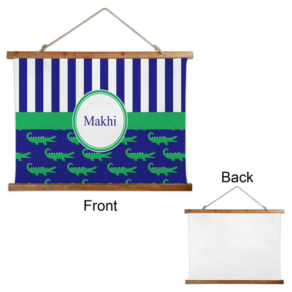 Alligators & Stripes Wall Hanging Tapestry - Landscape - APPROVAL