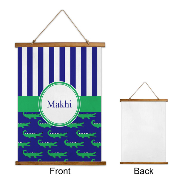 Alligators & Stripes Wall Hanging Tapestry - Portrait - APPROVAL