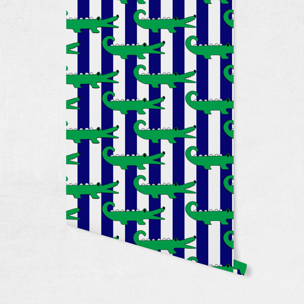 Alligators & Stripes Wallpaper on Wall
