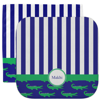 Alligators & Stripes Facecloth / Wash Cloth (Personalized)