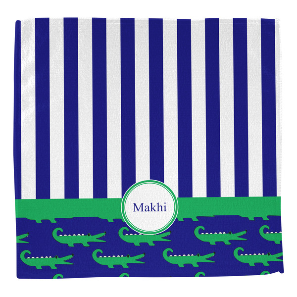 Alligators & Stripes Washcloth - Front - No Soap