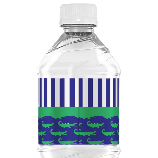 Alligators & Stripes Water Bottle Label - Back View