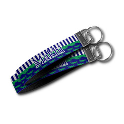 Alligators & Stripes Wristlet Webbing Keychain Fob (Personalized)