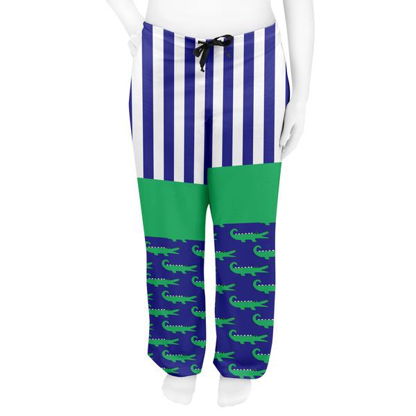 Alligators & Stripes Women's Pj on model - Front
