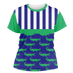 Alligators & Stripes Women's Crew T-Shirt (Personalized)