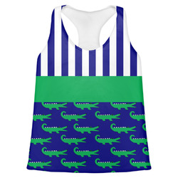 Alligators & Stripes Womens Racerback Tank Top - Small