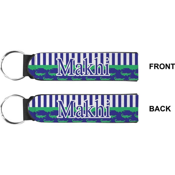 Alligators & Stripes Wristlet (Front + Back)