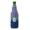 Alligators & Stripes Zipper Bottle Cooler - FRONT (bottle)