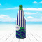 Alligators & Stripes Zipper Bottle Cooler - LIFESTYLE