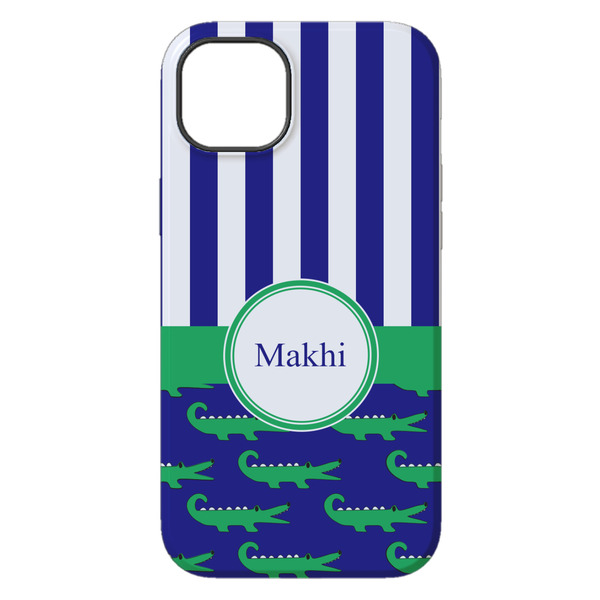 Alligators & Stripes iPhone 14 Plus Tough Case - Back