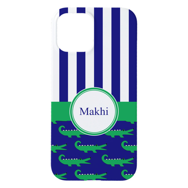 Alligators & Stripes iPhone 15 Plus Case - Back