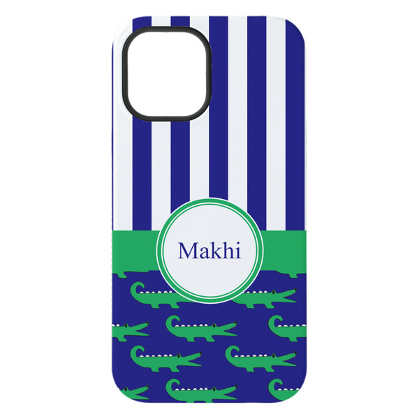 Alligators & Stripes iPhone 15 Plus Tough Case - Back