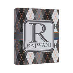 Modern Chic Argyle Canvas Print - 11x14 (Personalized)