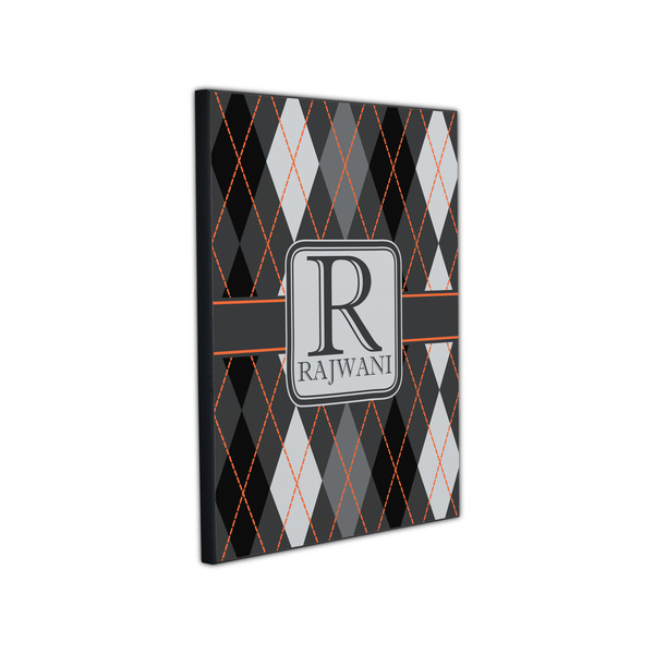 Modern Chic Argyle 11x14 Wood Print - Angle View