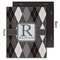 Modern Chic Argyle 11x14 Wood Print - Front & Back View