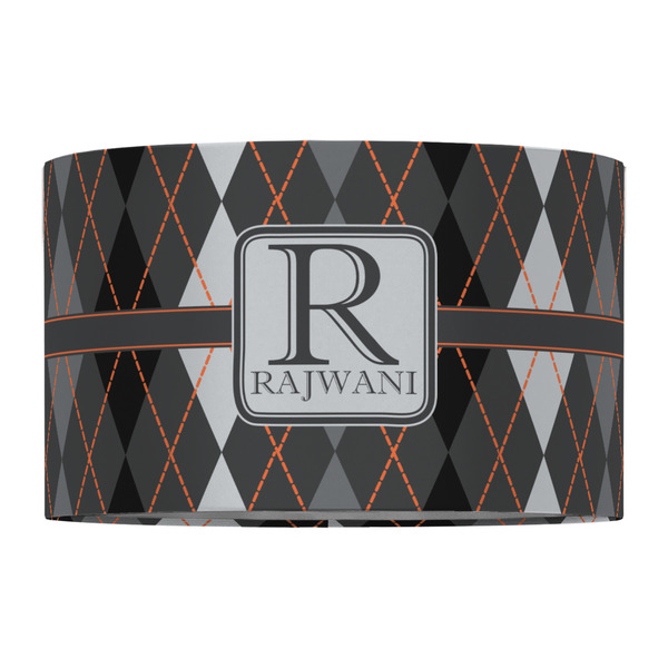 Modern Chic Argyle 12" Drum Lampshade - FRONT (Fabric)