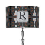 Modern Chic Argyle 12" Drum Lamp Shade - Fabric (Personalized)