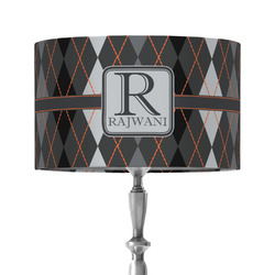 Modern Chic Argyle 12" Drum Lamp Shade - Fabric (Personalized)