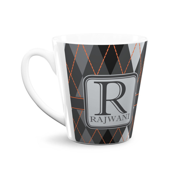 Modern Chic Argyle 12 Oz Latte Mug - Front
