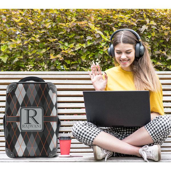 Modern Chic Argyle 15" Backpack - LIFESTYLE