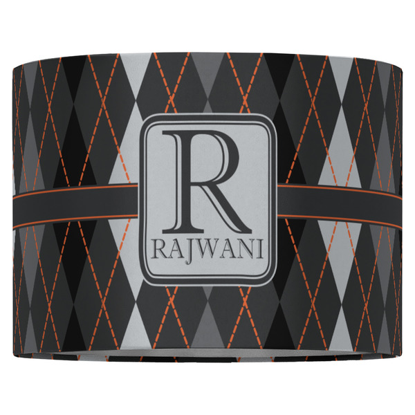 Modern Chic Argyle 16" Drum Lampshade - FRONT (Fabric)