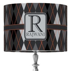 Modern Chic Argyle 16" Drum Lamp Shade - Fabric (Personalized)