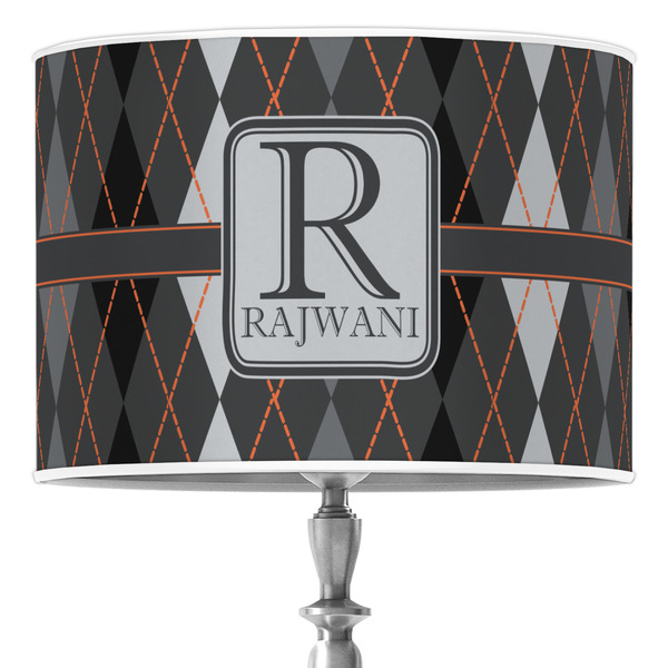 Custom Modern Chic Argyle Drum Lamp Shade (Personalized)