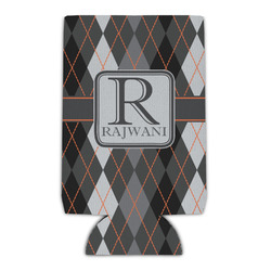 Modern Chic Argyle Can Cooler (Personalized)