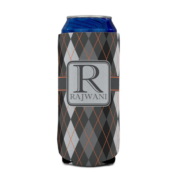 Modern Chic Argyle 16oz Can Sleeve - FRONT (on can)