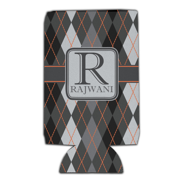 Modern Chic Argyle 16oz Can Sleeve - Set of 4 - FRONT