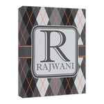 Modern Chic Argyle Canvas Print - 16x20 (Personalized)
