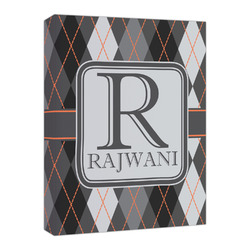 Modern Chic Argyle Canvas Print - 16x20 (Personalized)