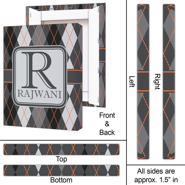 Modern Chic Argyle 16x20 - Canvas Print - Approval