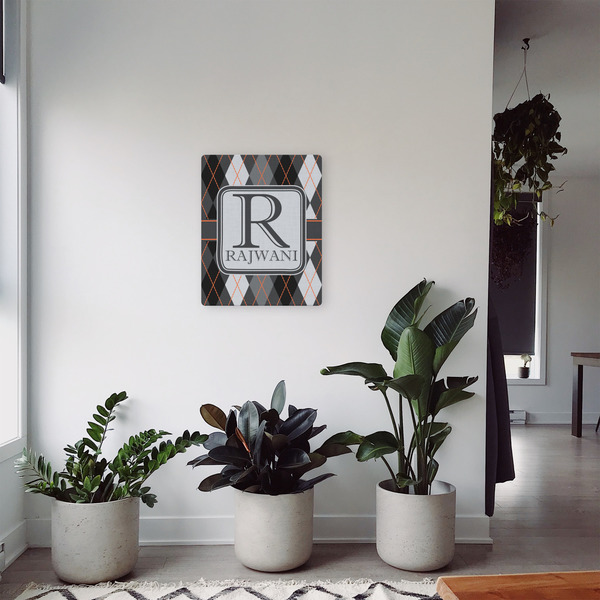 Modern Chic Argyle 16x20 - Canvas Print - In Context