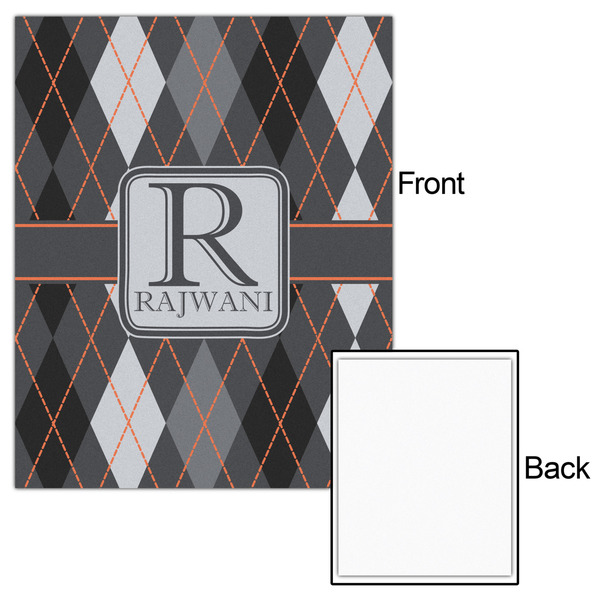 Modern Chic Argyle 16x20 - Matte Poster - Front & Back