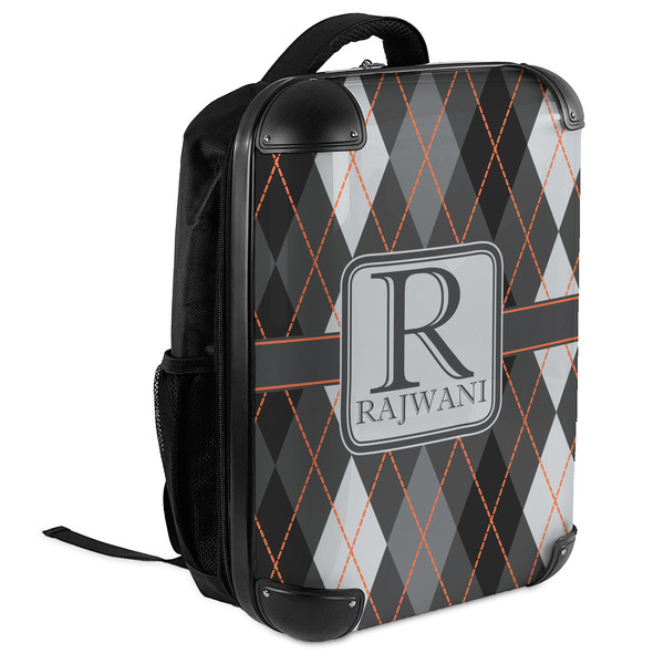 Modern Chic Argyle 18" Hard Shell Backpacks - ANGLED VIEW