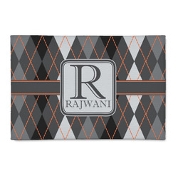 Modern Chic Argyle 2' x 3' Patio Rug (Personalized)