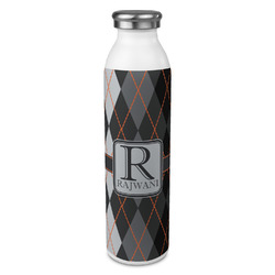 Modern Chic Argyle 20oz Stainless Steel Water Bottle - Full Print (Personalized)