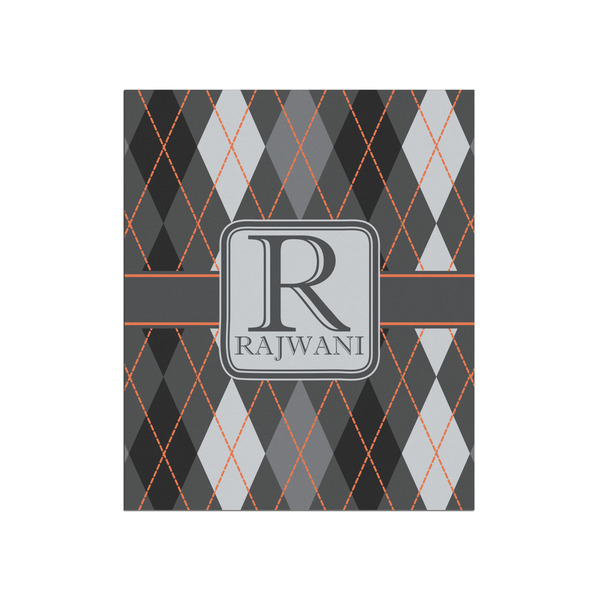 Custom Modern Chic Argyle Poster - Matte - 20x24 (Personalized)