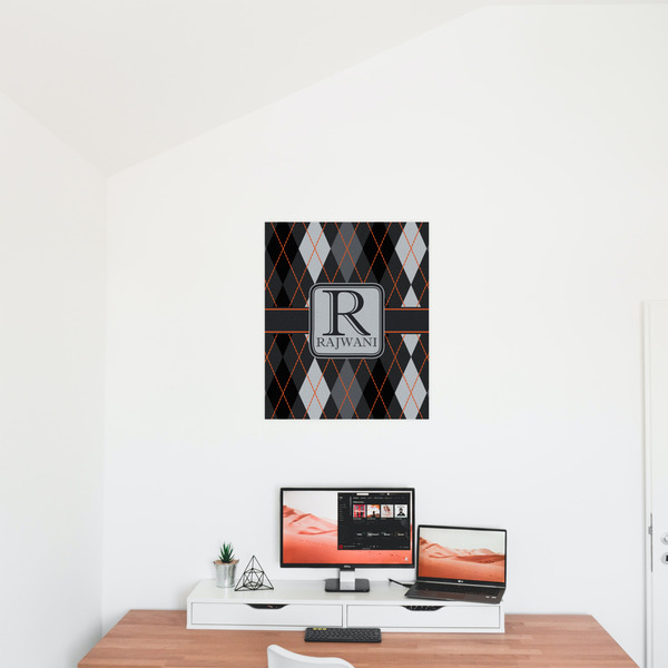 Modern Chic Argyle 20x24 - Matte Poster - On the Wall