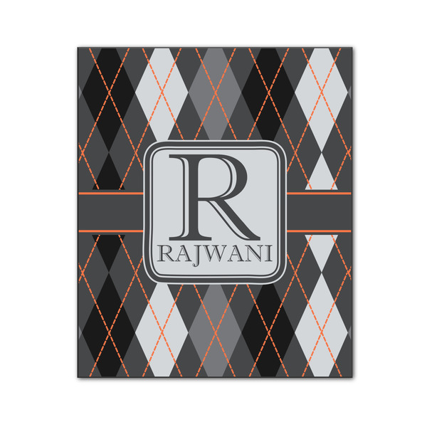 Custom Modern Chic Argyle Wood Print - 20x24 (Personalized)