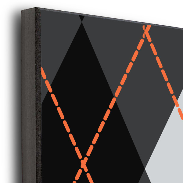 Modern Chic Argyle 20x30 Wood Print - Closeup