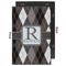 Modern Chic Argyle 20x30 Wood Print - Front & Back View