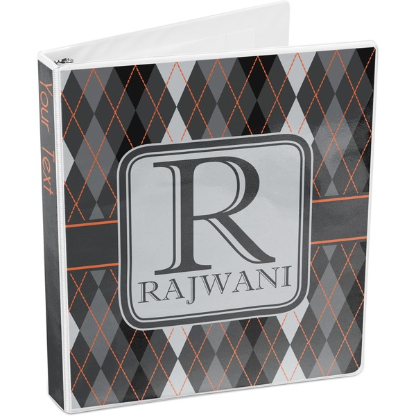 Modern Chic Argyle 3-Ring Binder 3/4 - Main